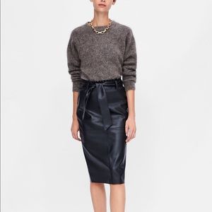 Zara Faux Leather Skirt